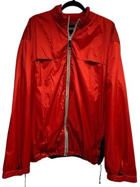 North Bay Sz XL Men's Windbreaker Adjustable Sleeves Bottom Hem Collar | GUC